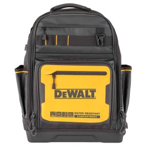 Black- Yellow Polyester 7.75-in Zippered Backpack
