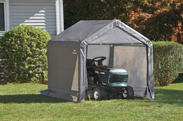 ShelterLogic 6-ft x 6-ft Canopy Storage Galvanized Steel Storage Shed - Image 9