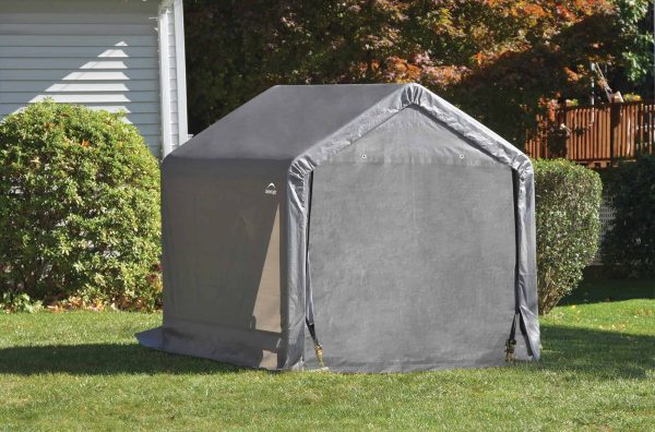 ShelterLogic 6-ft x 6-ft Canopy Storage Galvanized Steel Storage Shed - Image 10