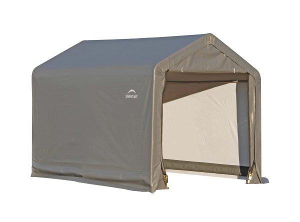 ShelterLogic 6-ft x 6-ft Canopy Storage Galvanized Steel Storage Shed - Image 12