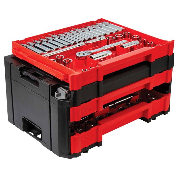 262-Piece Standard (SAE) and Metric Polished Chrome Mechanics Tool Set with Hard Case - Image 14
