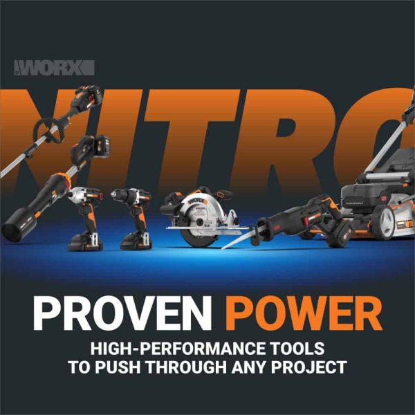WORX NITRO POWER SHARE 40-volt 16-in Brushless Battery 4 Ah Chainsaw (Battery and Charger Included) - Image 9