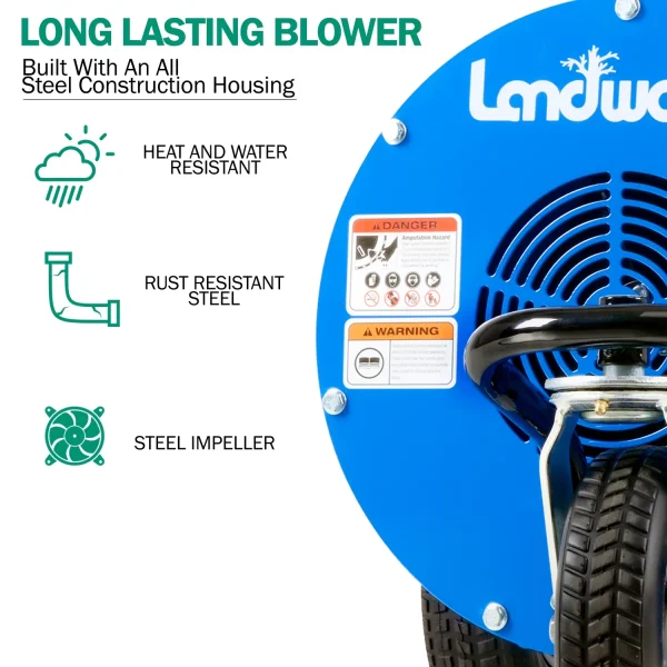 Landworks Gas Walk-Behind Leaf Blower 4-cycle 1500-CFM 200-MPH Gas Walk-behind Leaf Blower - Image 3