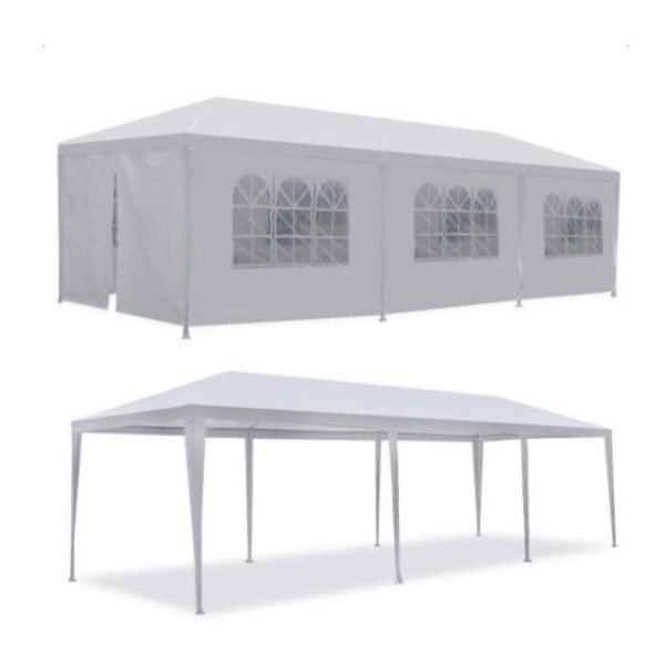 Zimtown 10x30ft Party Patio Tent Canopy Gazebo Pavilion Event Canopies(8 sides) - Image 2