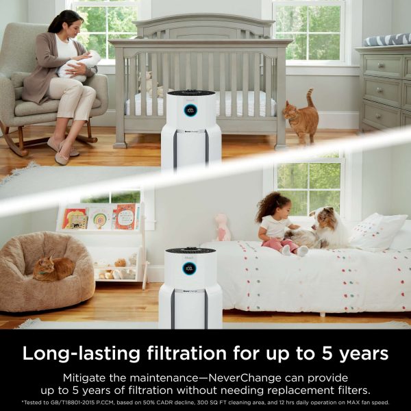 NeverChange Air Purifier MAX 5-Speed White True HEPA Air Purifier (Covers: 1400-sq ft) - Image 9