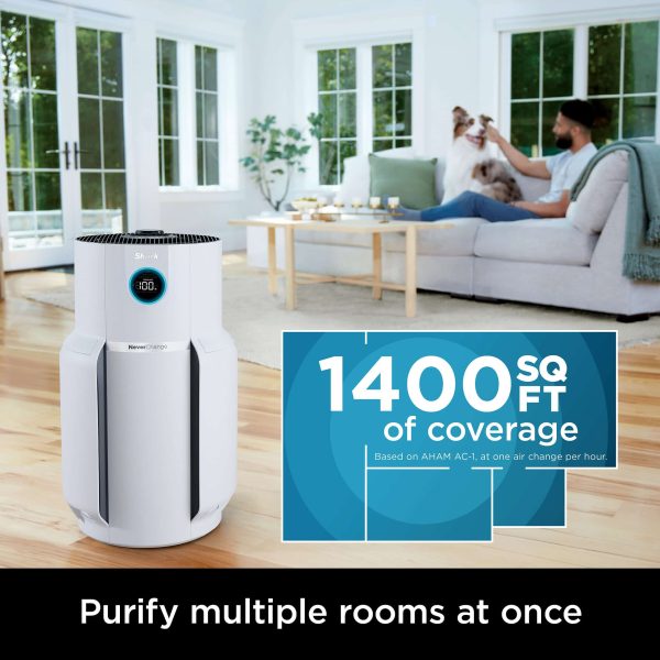 NeverChange Air Purifier MAX 5-Speed White True HEPA Air Purifier (Covers: 1400-sq ft) - Image 4