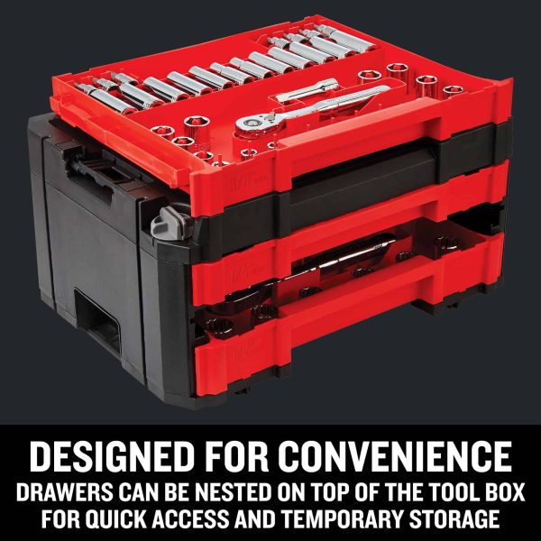 262-Piece Standard (SAE) and Metric Polished Chrome Mechanics Tool Set with Hard Case - Image 8