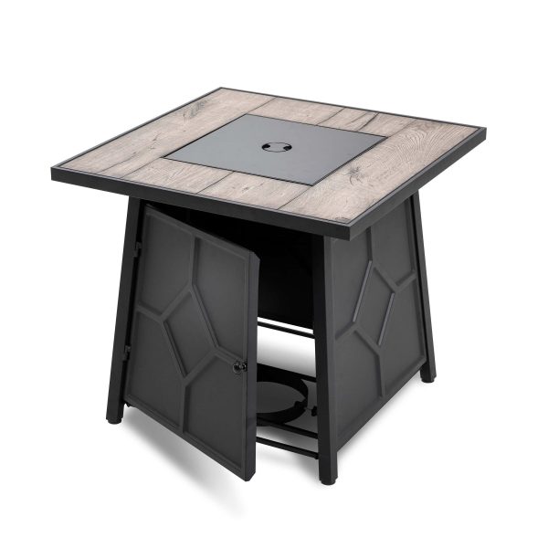27.95-in W 40000-BTU Black Tabletop Iron Propane Gas Fire Pit Table - Image 14