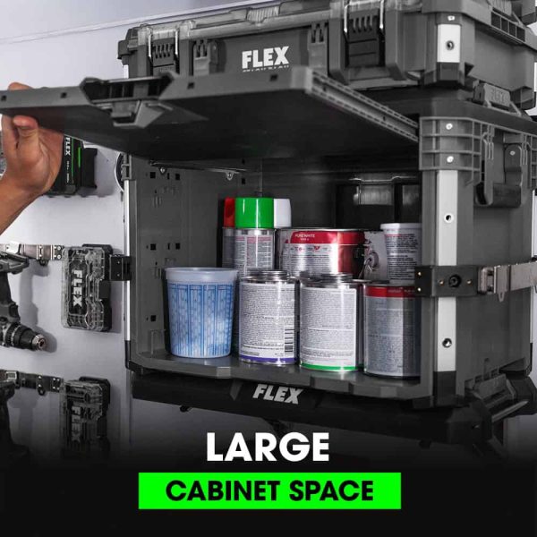 STACK PACK 15.1-in Gray Polypropylene Lockable Tool Box - Image 4