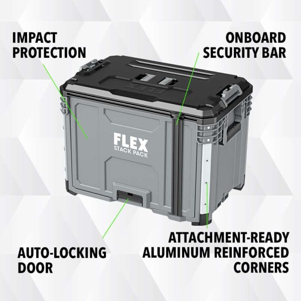 STACK PACK 15.1-in Gray Polypropylene Lockable Tool Box - Image 8