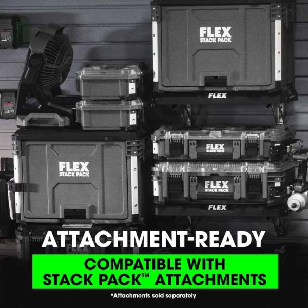 STACK PACK 15.1-in Gray Polypropylene Lockable Tool Box - Image 3