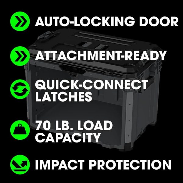 STACK PACK 15.1-in Gray Polypropylene Lockable Tool Box - Image 7