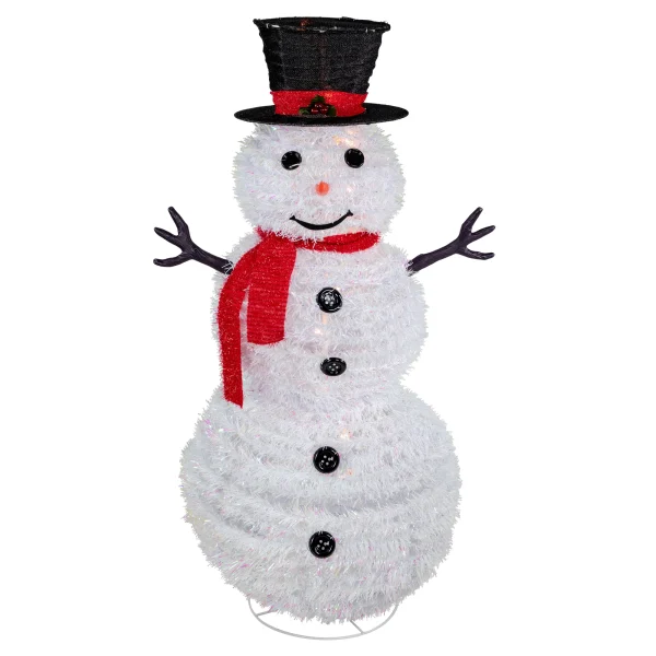 48-in Snowman Free Standing Decoration with Clear Incandescent Lights