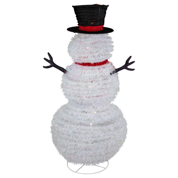 48-in Snowman Free Standing Decoration with Clear Incandescent Lights - Image 3