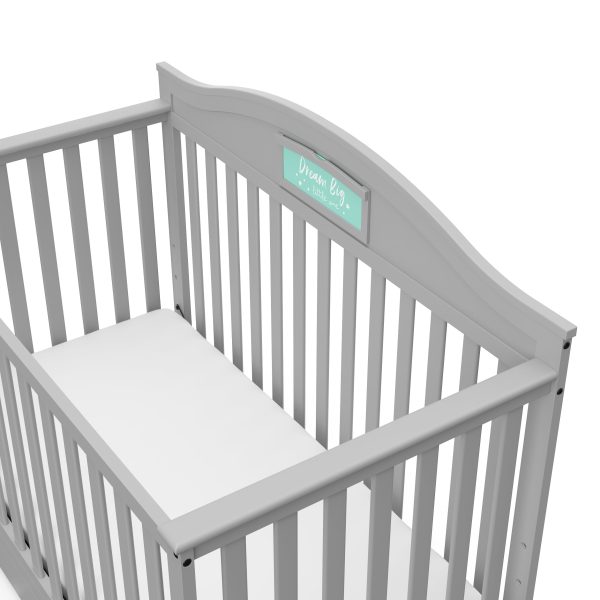 Story 5-in-1 Convertible Baby Crib with Drawer, Pebble Gray - Image 10