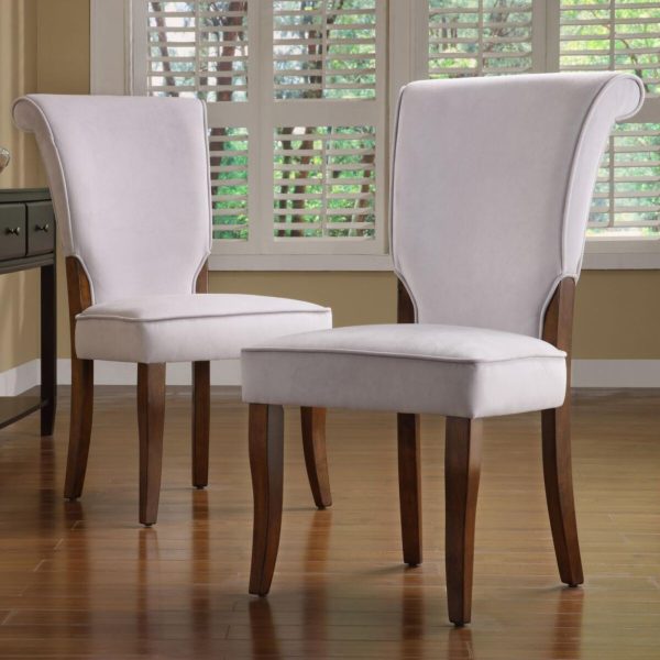 Alamosa Velvet Parson Chairs   Set of 2, Olive - Image 11