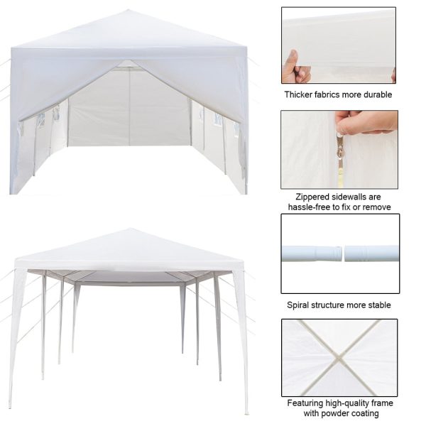 Zimtown 10x30ft Party Patio Tent Canopy Gazebo Pavilion Event Canopies(8 sides) - Image 13