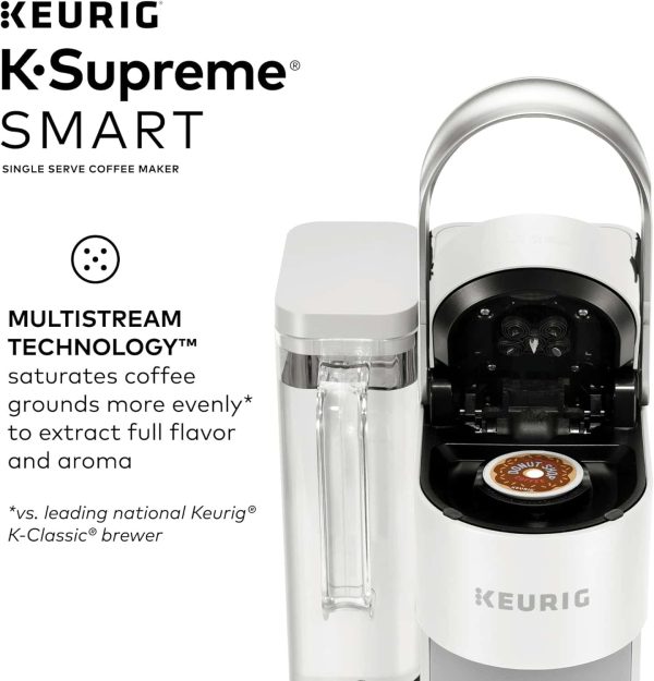 K-Supreme SMART Coffee Maker, MultiStream Technology, Brews 6-12oz Cup Sizes, White - Image 8