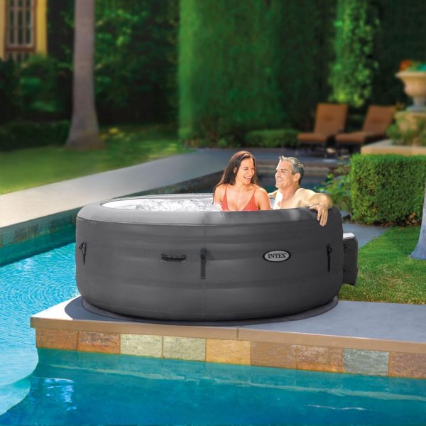 INTEX 28483E SimpleSpa Bubble Massage Spa- 4 Person Capacity – Built-in QuickFill Inflation   77  x 26 - Image 4
