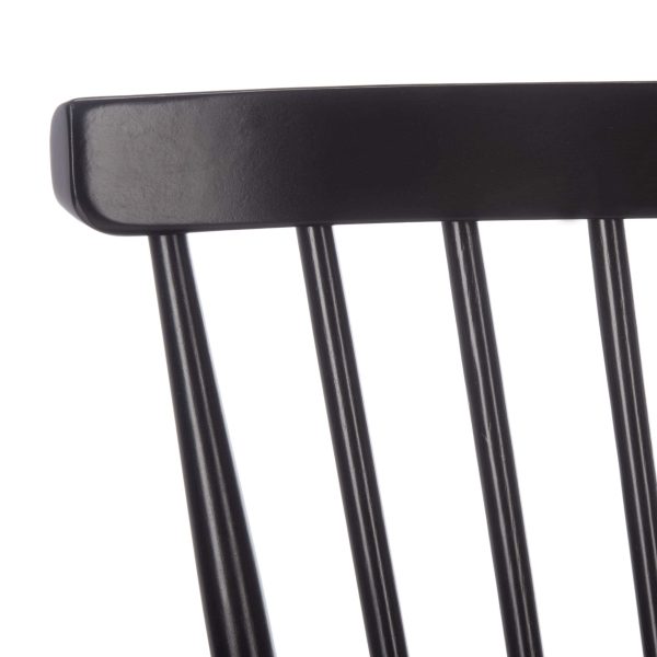 Homes Collection Addison Spindle Back Black Bench - Image 5