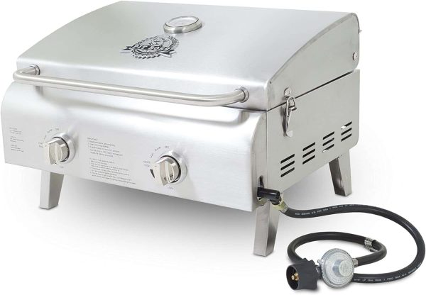 Grills 75275 Stainless Steel Two-Burner Portable Grill - Image 5