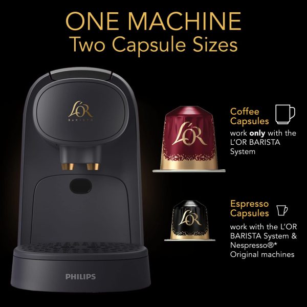 L OR Barista System Coffee and Espresso Machine Combo by Philips, Black - Image 8
