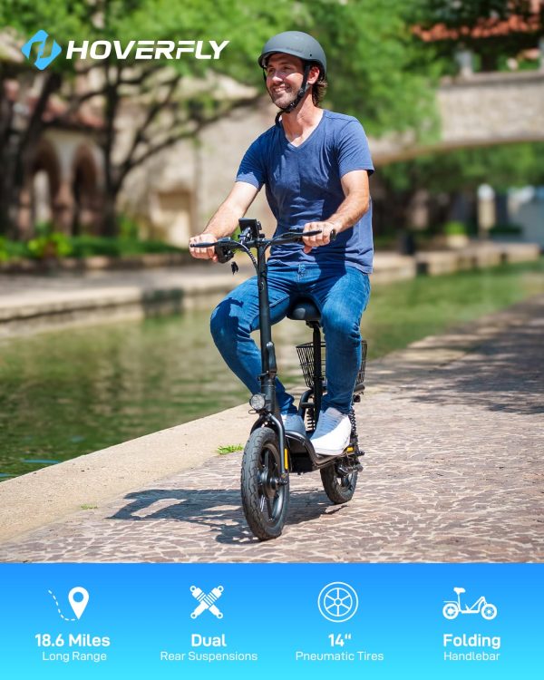 HOVERFLY Z5 Electric Scooter with Seat, 18.6Miles Range   15.5Mph Power by 550W Peak Motor - Image 6