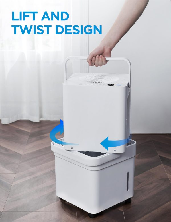 Midea Cube 20 Pint Dehumidifier for Basement and Rooms at Home for up to 1500 Sq. Ft., Smart Control - Image 4