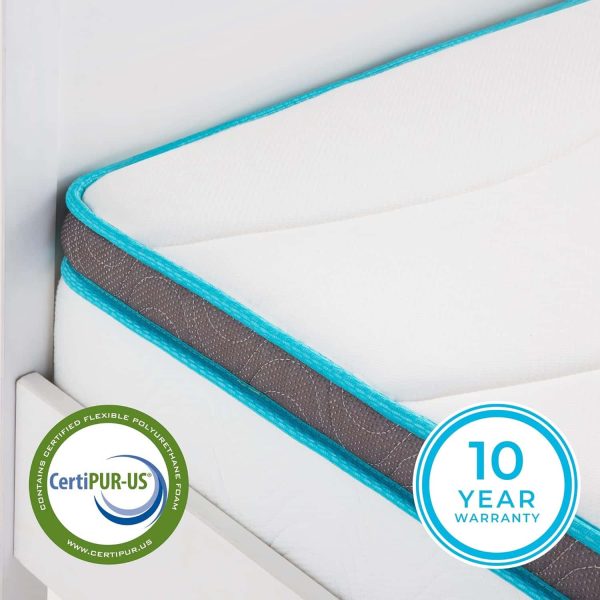 Linenspa 8 Inch Memory Foam and Spring Hybrid Mattress   Full Size - Image 4