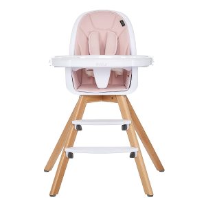 Zoodle 3-in-1 High Chair I Booster Feeding Chair I Modern Design I Toddler Chair I Removable Cushion I Adjustable Tray I Baby and Toddler, Pink