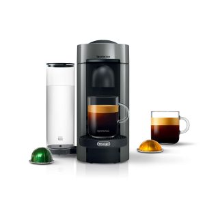 VertuoPlus Coffee and Espresso Machine, 5 Fluid Ounces, Grey