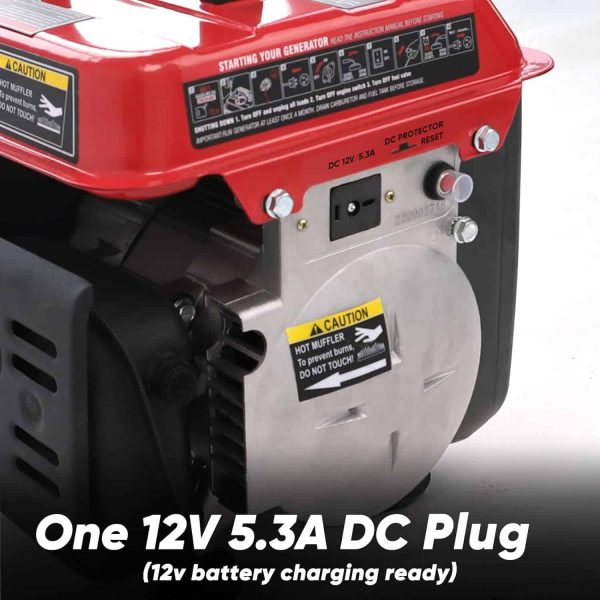PowerSmart 1200W Portable Generator, Small Generator for Camping Outdoor, Ultralight, EPA   CARB Compliant - Image 4