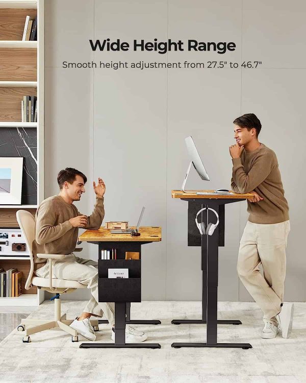 Marsail Standing Desk Adjustable Height 48 24 Inch, Electric Standing Desk - Image 7