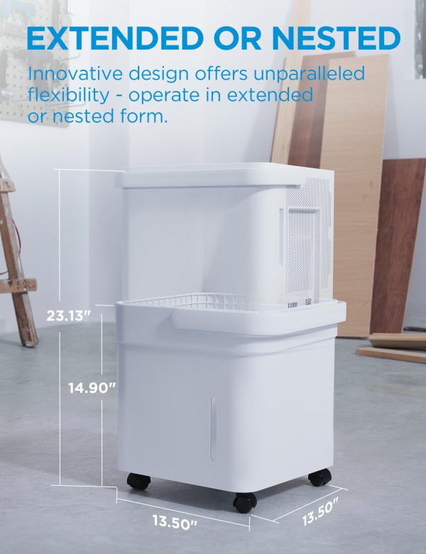 Midea Cube 20 Pint Dehumidifier for Basement and Rooms at Home for up to 1500 Sq. Ft., Smart Control - Image 8