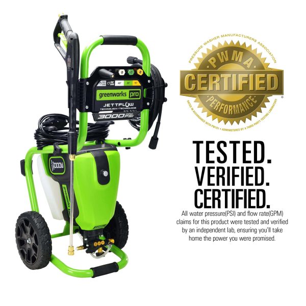 3000 PSI (1.1 GPM) TruBrushless Electric Pressure Washer (PWMA Certified) - Image 8