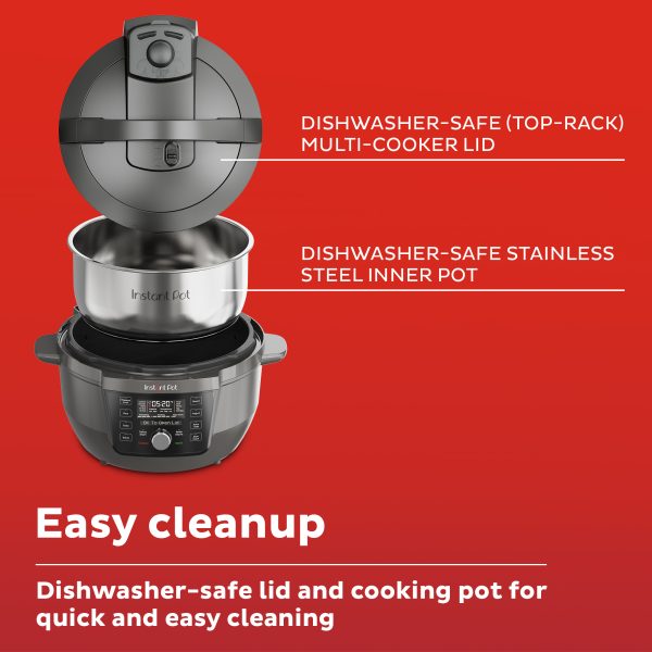 Pot RIO Wide Plus 7.5 Qt Electric Multi-Cooker Pressure Cooker, 9-in-1 Functions and WhisperQuiet Steam Release - Image 6