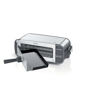 ST101 Foodi 2-in-1 Flip Toaster, 2-Slice Capacity, Compact Toaster Oven, 1500 Watts, Stainless Steel
