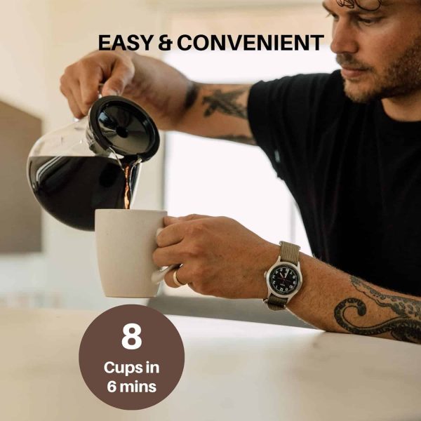 Simply Good Coffee   Olson Coffee Brewer, 8 Cup Coffee Brewer, Perfect Coffee Every time - Image 3