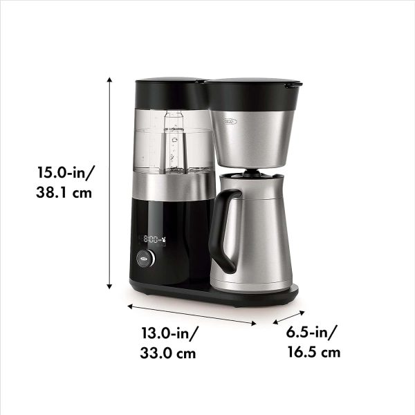 OXO Brew 9 Cup Stainless Steel Coffee Maker, Silver, Black - Image 7