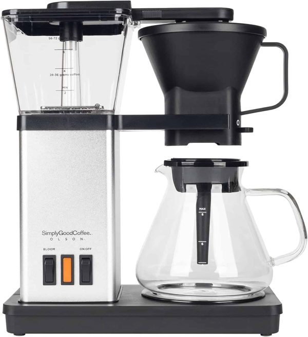 Simply Good Coffee   Olson Coffee Brewer, 8 Cup Coffee Brewer, Perfect Coffee Every time
