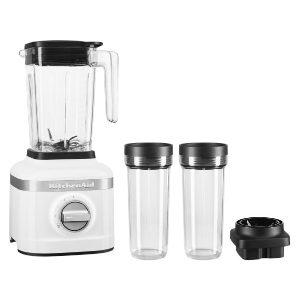 KSB1332Y K150 3 Speed Ice Crushing Blender with 2 Personal Blender Jars   White, 48 oz