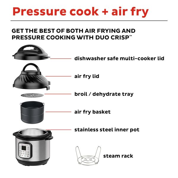 Pot 8 Qt. Duo Crisp Pressure Cooker - Image 3