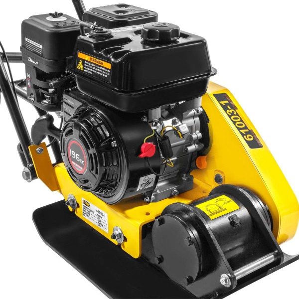 Stark USA 7.0HP 5000VPM 5500MAX Gas Vibration Compaction Force 20 x 14 inch Plate Compactor w/Built-in Wheel - Image 3