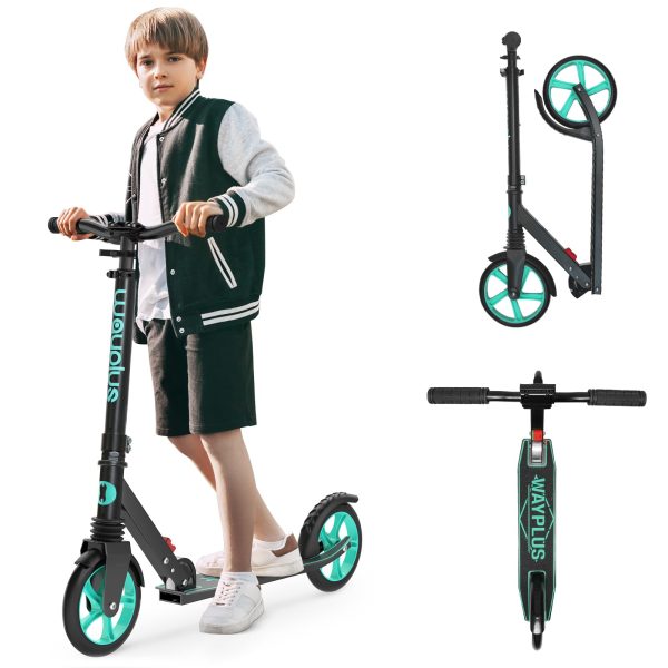 WAYPLUS Kick Scooter for Ages 6+,Kid, Teens   Adults. Max Load 240 LBS. Foldable, Lightweight