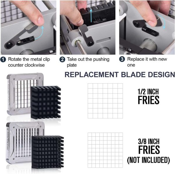 Sopito Electric French Fry Cutter, Sopito Commercial Grade Potato Cutter - Image 6