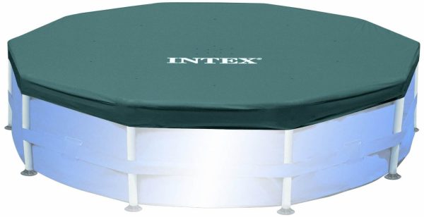 10ft x 10ft x 30in Pool w/ 10 Foot Round Pool Cover and Filter Cartridge - Image 7