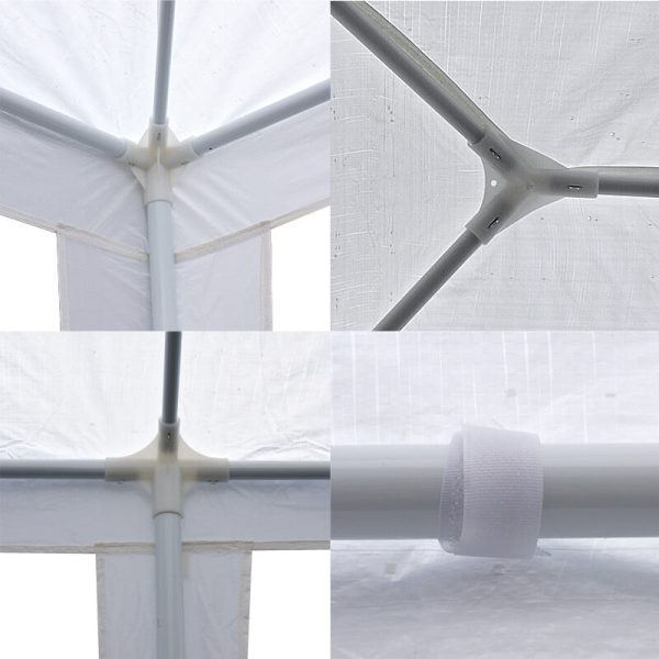 ZenSports 10x30FT Outdoor Party Tent Gazebo Wedding Canopy Tent, Heavy-Duty Steel Waterproof UV Protection White - Image 10