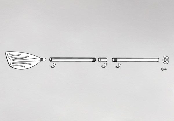 101 Inch Rapid Rider 4-Person Floating Raft and  Boat Oars - Image 9