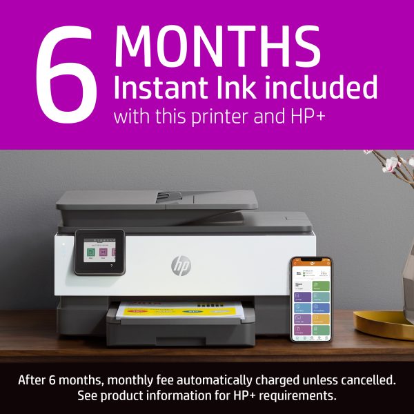 Office 8025e All-in-One Wireless Color Inkjet Printer   6 months free Instant Ink with + - Image 3