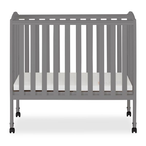 , 2-in-1 Folding Crib in Storm Grey - Image 7